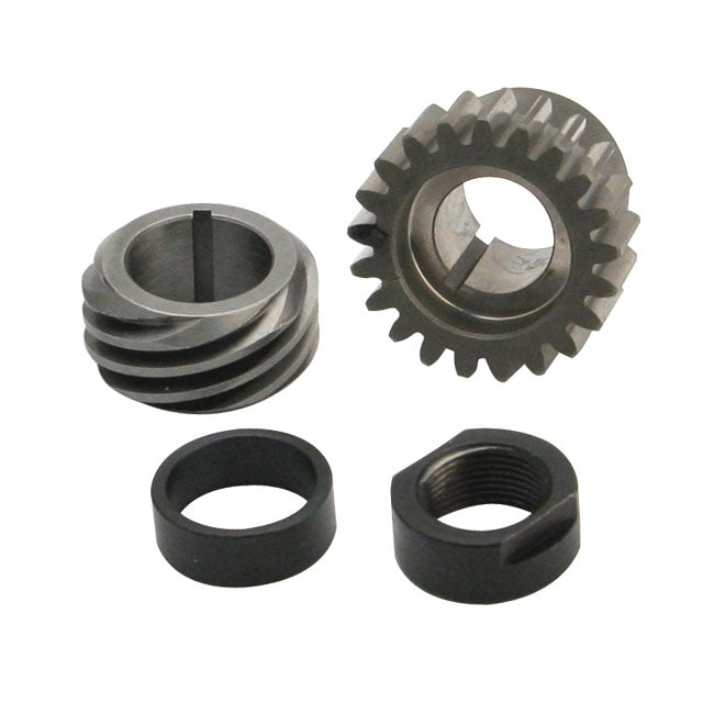 S&S 90-99 B.t. Pinion Shaft Gear/Conversion Kit. Black – L1977–1984 Shovelhead; 1984–1989 Evo Big…