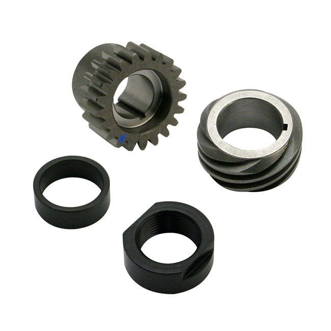 S&S 90-99 B.t. Pinion Shaft Gear/Conversion Kit. Blue – L1977–1984 Shovelhead; 1984–1989 Evo Big…