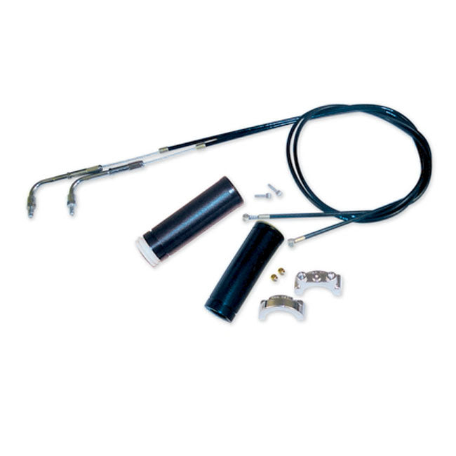 Throttle Assembly with 39" Throttle Cables – All 1974–2022 H-D Cable Operated with 1"…