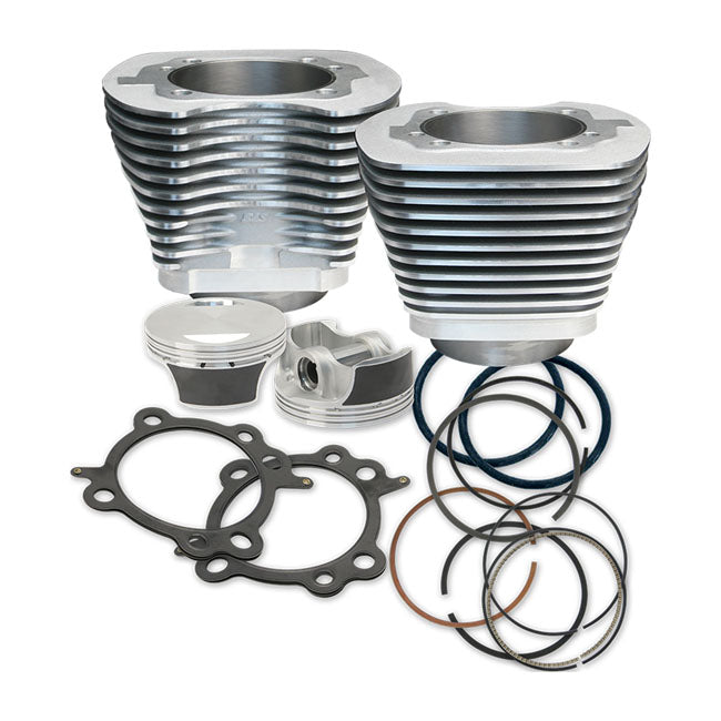 S&S 88" to 97" Big Bore Cylinder & Piston Kit. Silver – 1999–2005 88" Dyna; 1999–2006 88"…