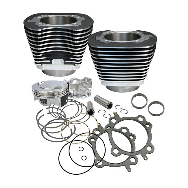 S&S 88" to 97" Big Bore Cylinder & Piston Kit. Black – 1999–2005 88" Dyna; 1999–2006 88"…