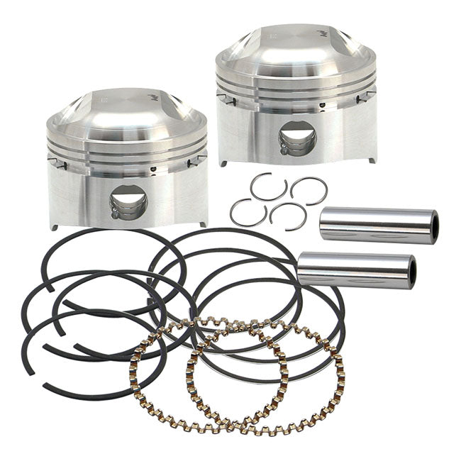S&S 3-1/2" Bore 8:1cr Piston Kit. +.030" – 1979–1984 1340cc/80" Shovel