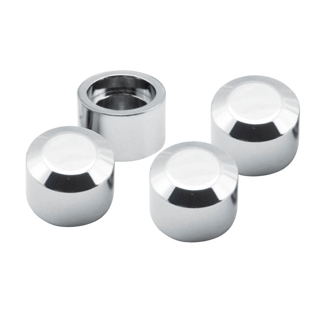 S&S Magnetic Head Bolt Cover Set, Chrome – All S&S T-Series (Twin Cam Style)…