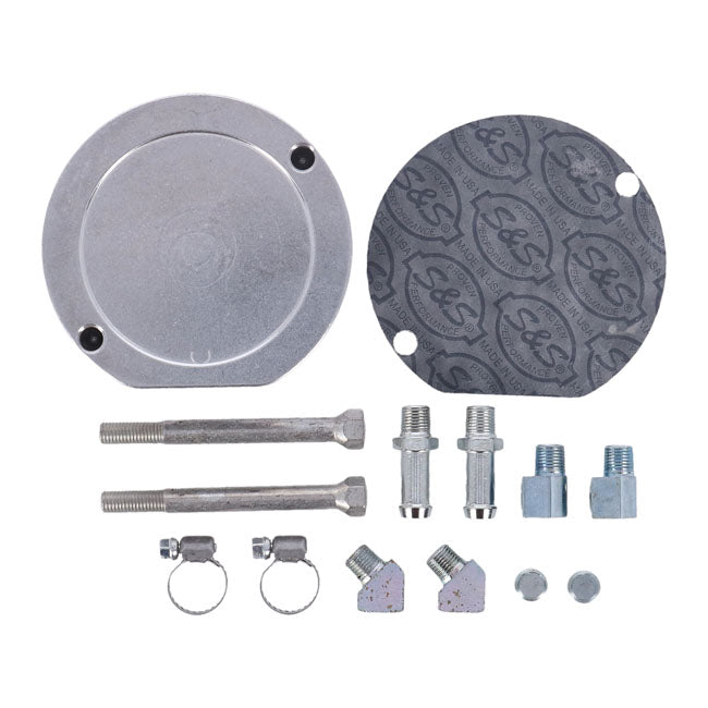 S&S XL Sportster Billet Oil Filter Mount Kit. 1/4" Bolts – 1986–1990 XL Sportster and Other…