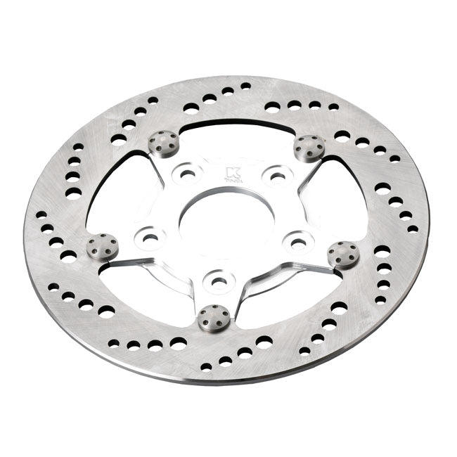 Kustom Tech K-Tech Front Left Brake Rotor 8.5" Stainless,Polished Center – UPTO 1999 MODELS