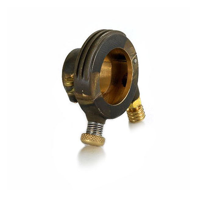 Kustom Tech K-Tech Deluxe External Throttle Housing. Raw Brass – for 7/8" (22 mm) Handlebars