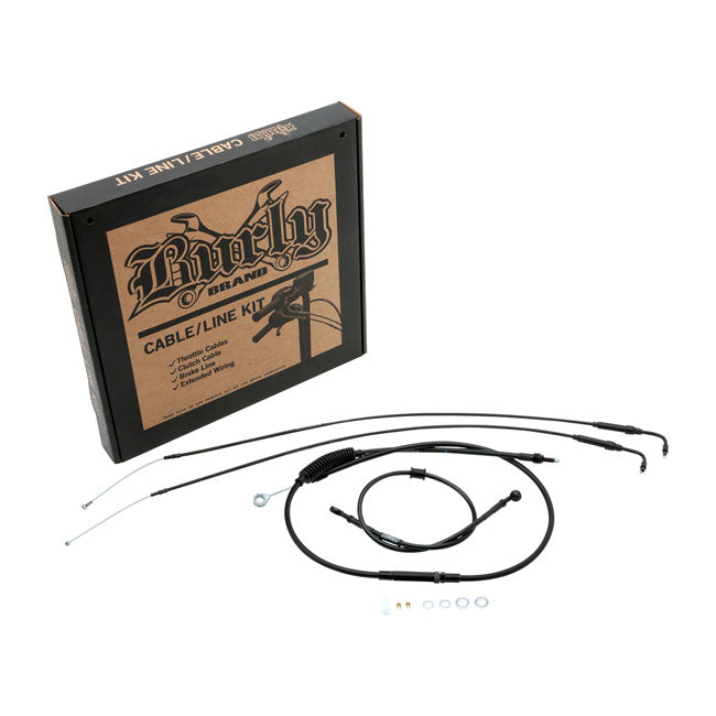 Burly short cable & line kit for Clip-On / Clubman bars