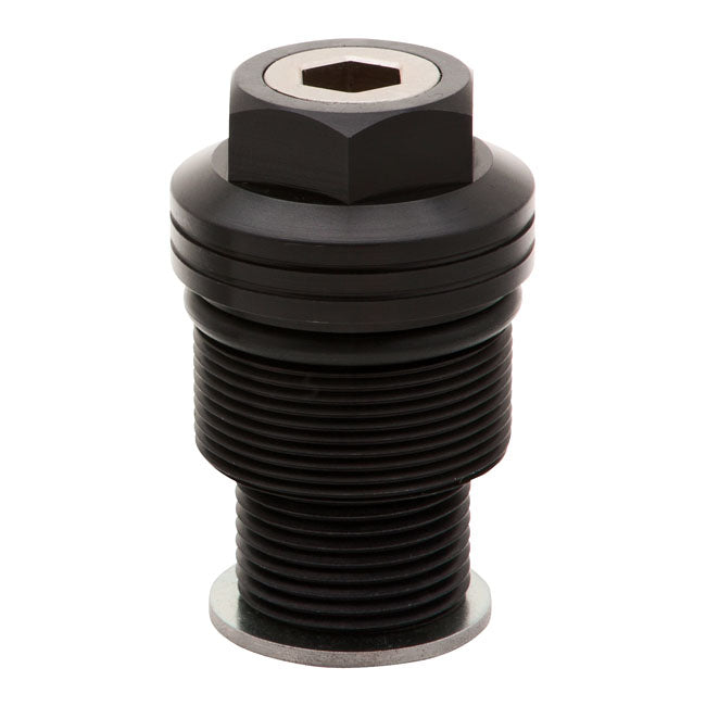 Burly 39 mm Fork Spring Preload Adjusters. Black Anodised – 39 mm Fork Tube Models: 1987–1994 FXR…