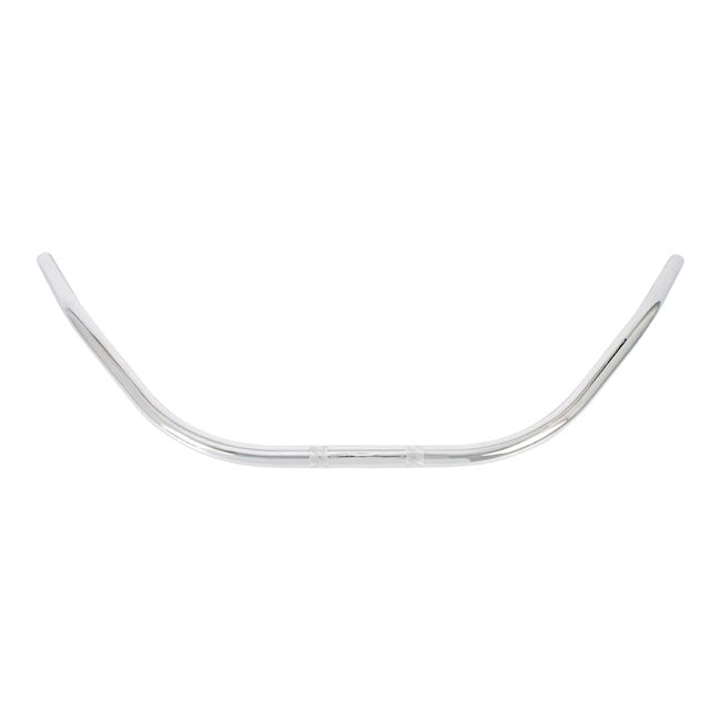 Burly 1" Bikini Beach Bar. Chrome – 1982–2022 H-D with 1" I.d. Risers