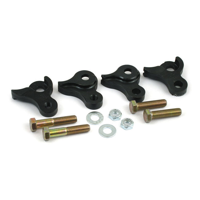 Burly Rear Lowering Kit. Black – 2009–2016 FLT/Touring with OEM 13" Long…