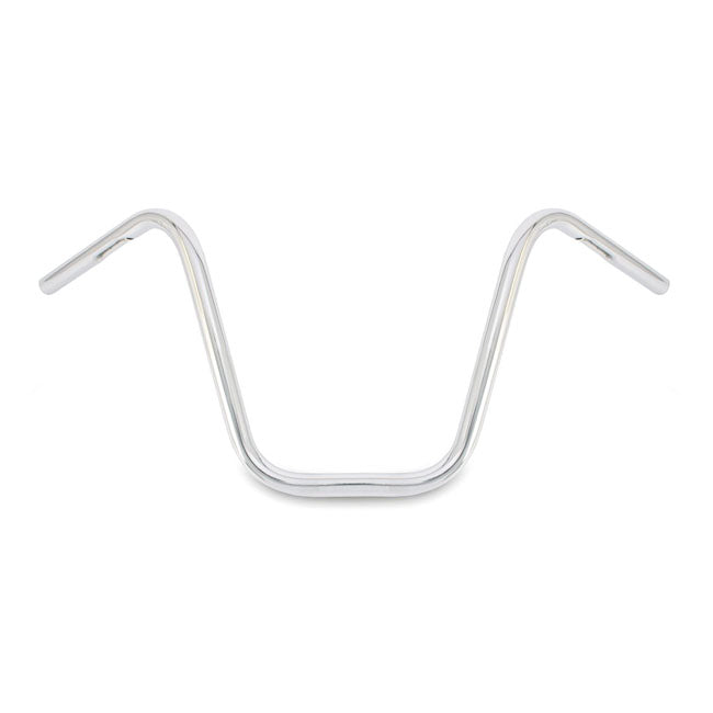 Burly 1" Narrow Apes Handlebar. Chrome, 12" Rise – 1982–2022 H-D with 1" I.d. Risers