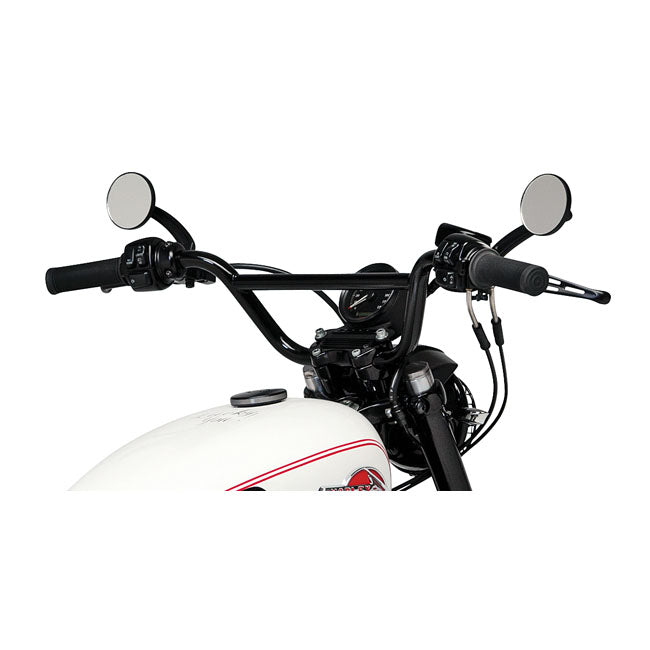 Burly 1" Scrambler Handlebar. Black – 1982–2022 H-D with 1" I.d. Risers
