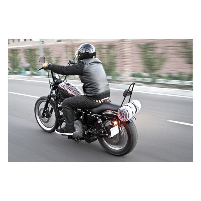 Burly Sissy Bar. 13" Black, No Backrest Pad – 2004–2022 XL Sportster Xl1200cx)