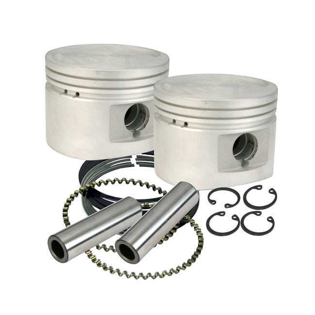 S&S 3-1/2" Replacement Cast Piston Kit. +.010" – 1984–1999 Evo Big Twin