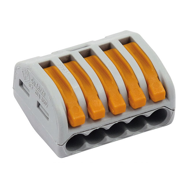 Custom Dynamics Cage Clamp Connector. 5-Position – Universal