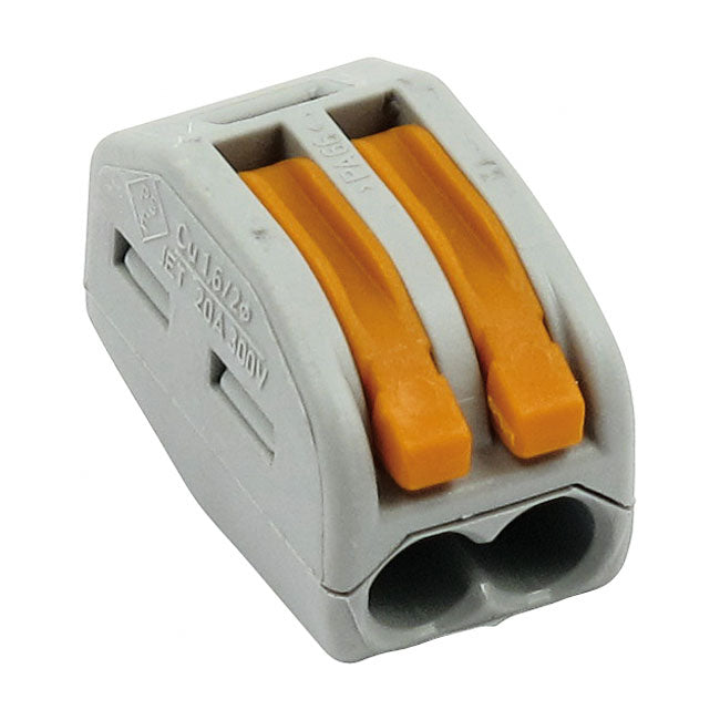 Custom Dynamics Cage Clamp Connector. 2-Position – Universal