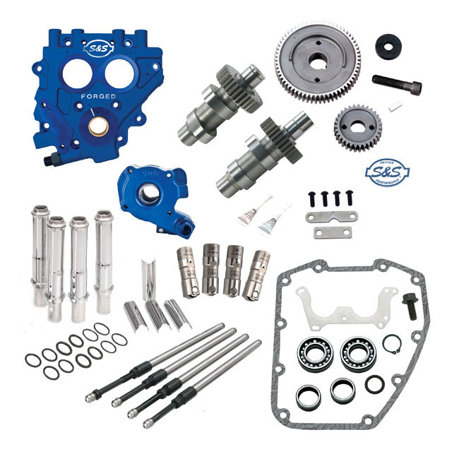 S&S Complete Cam Chest Kit with Gear Drive 510g Cams – 2007–2017 Softail; 2006–2017 Dyna…