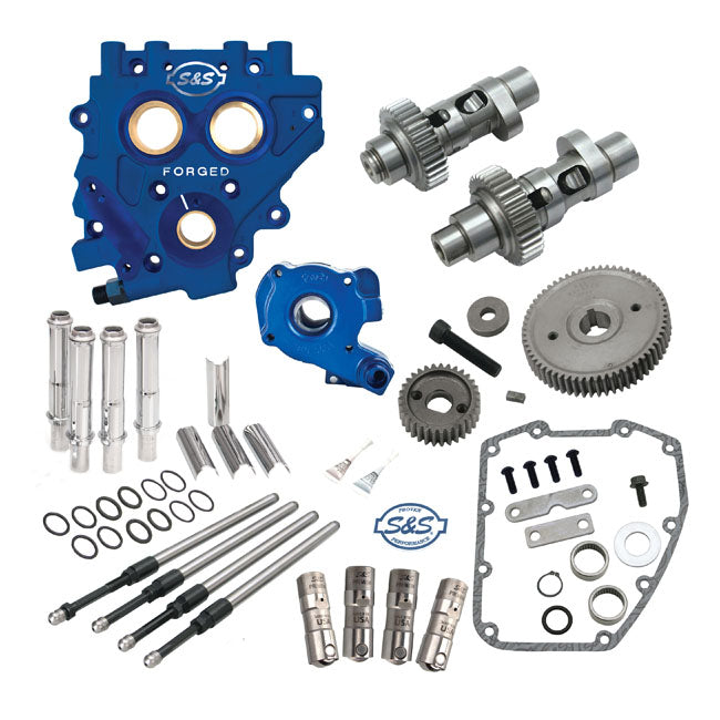 S&S Complete Cam Chest Kit with Gear Drive 585ge Cams – 2007–2017 Softail; 2006–2017 Dyna…