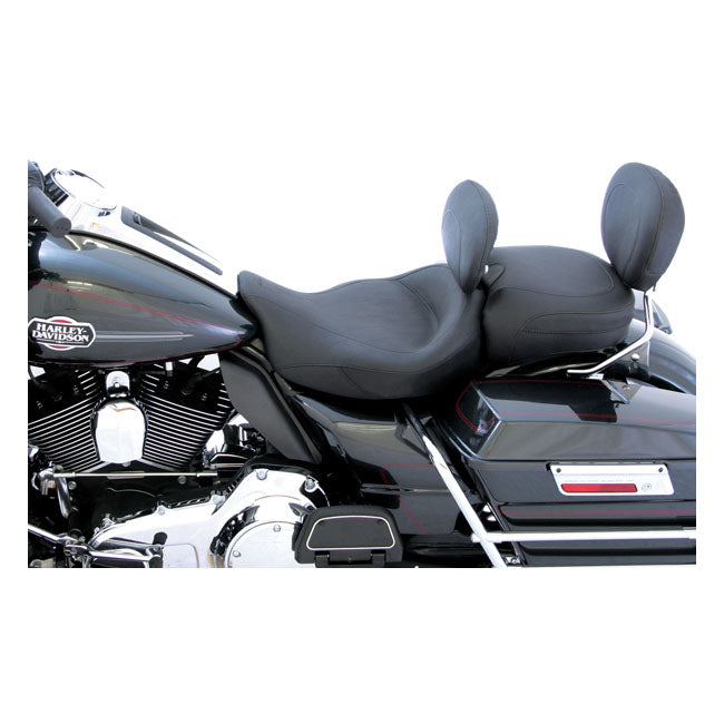 Mustang Super Touring Solo Seat. with Rider Backrest – Touring: 2008–2025 FLT/Touringflh…