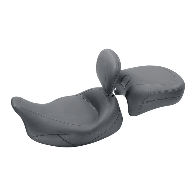 Mustang Super Touring Solo Seat. with Rider Backrest – Touring: 2008–2025 FLT/Touringflh…