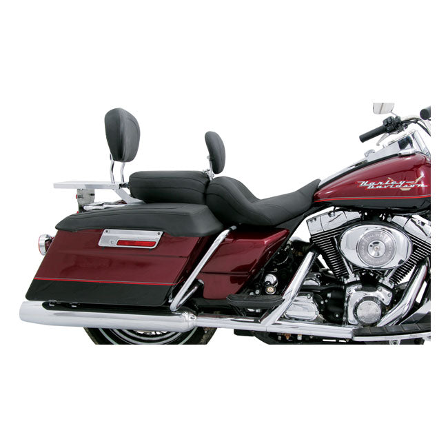 Mustang Lowdown Touring Seat. with Rider Backrest – 1997–2007 FLHR; 2006–2007 FLHX