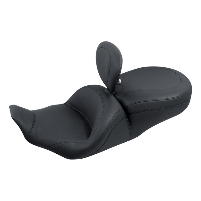 Mustang Lowdown Touring Seat. with Rider Backrest – 1997–2007 FLHR; 2006–2007 FLHX