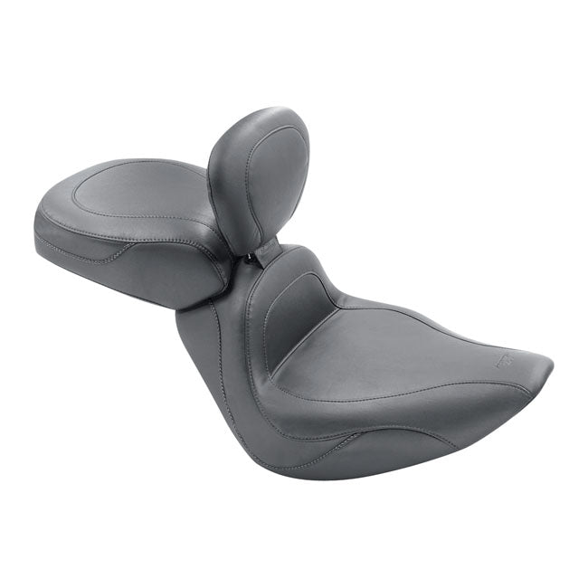 Mustang Sport Touring Solo Seat. with Rider Backrest – 2006–2010 FXST with 200 mm Tyre…