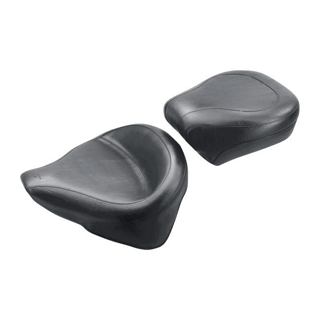 Mustang Wide Touring Passenger Seat. No Recess – 2007–2017 FLSTC Heritage Classic…
