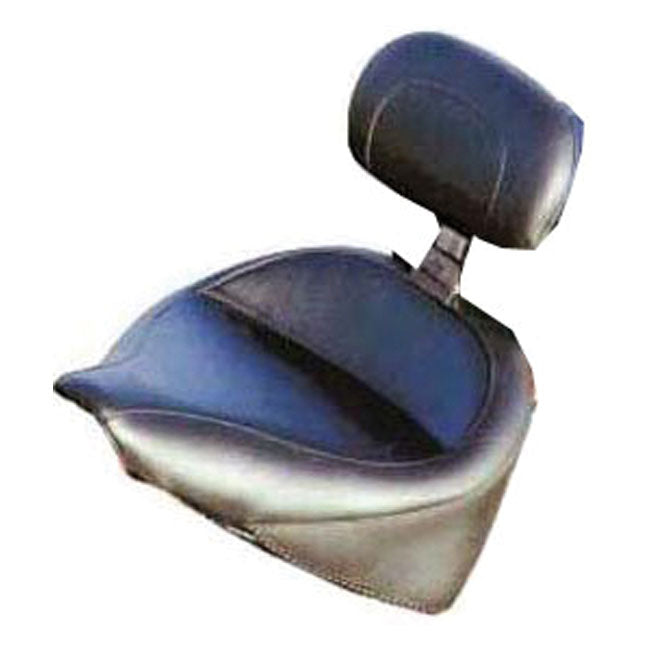 Mustang Wide Touring Solo Seat. with Rider Backrest – 1984–1999 Softail