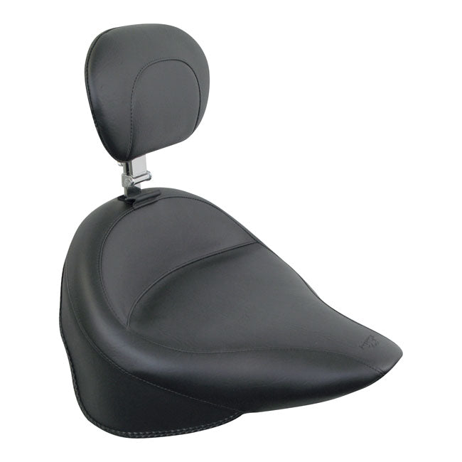 Mustang Wide Touring Solo Seat. with Rider Backrest – 2000–2006 Softail with Up to 150 Stock…