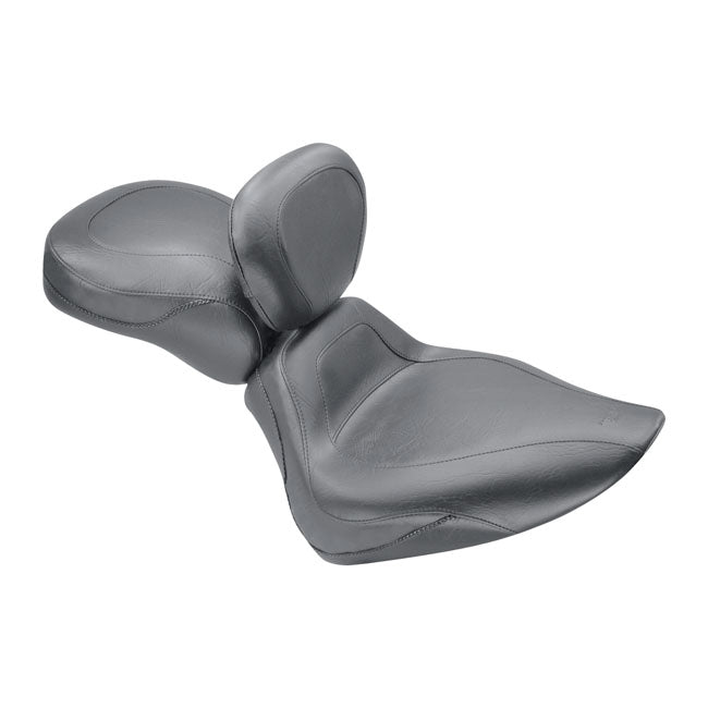 Mustang Sport Touring Solo Seat, with Rider Backrest – 2000–2006 Softail with Up to 150 Stock…