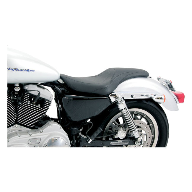 Mustang Tripper Fastback 2-Up One-Piece Seat – 2004–2022 XL Sportster with 3.3 & 4.5…