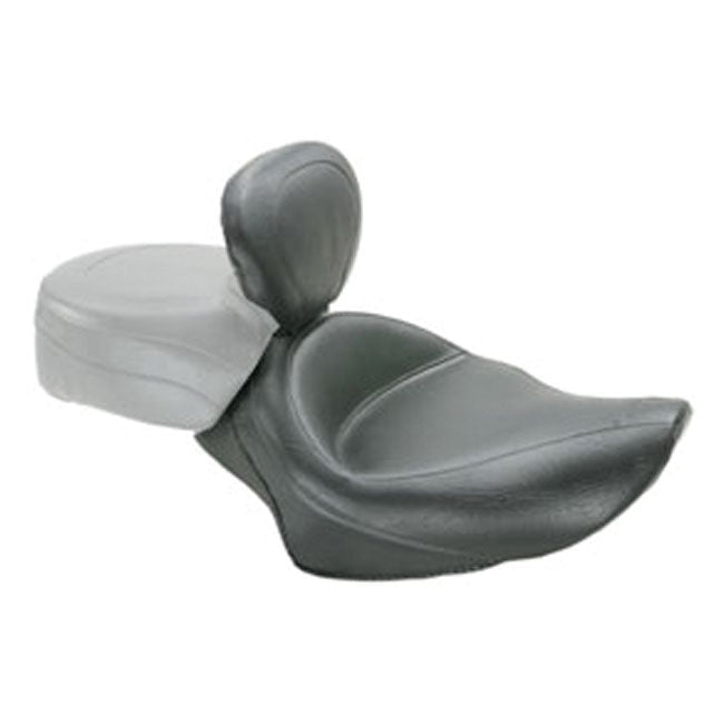 Mustang Wide Touring Solo Seat. with Rider Backrest – 2004–2022 XL Sportster with 2.1 & 3.3…