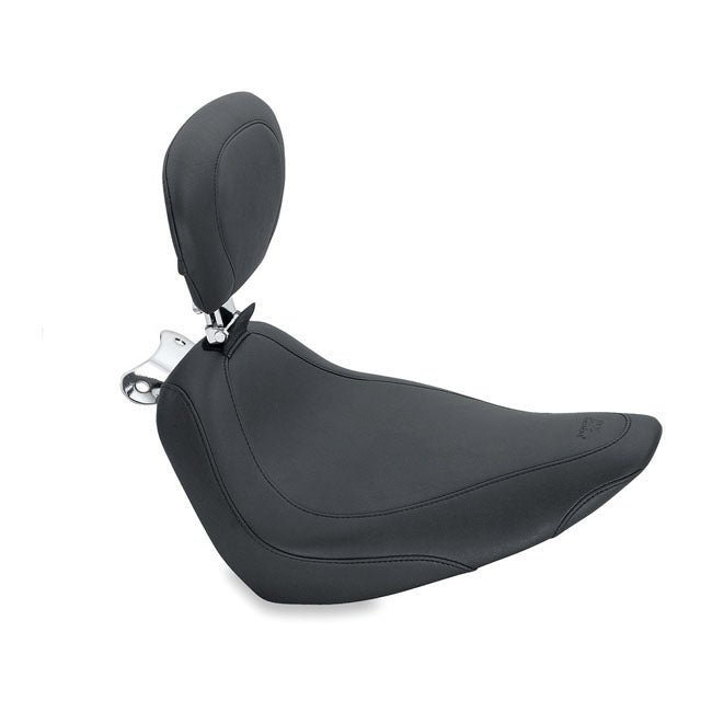 Mustang Wide Tripper Solo Seat. with Rider Backrest – 2000–2005 FLSTS Heritage Springer…