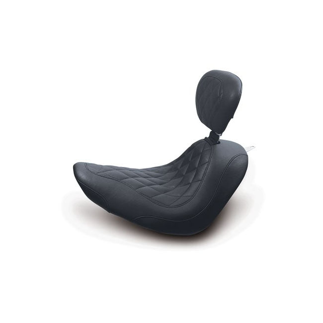 Mustang Wide Tripper Solo Seat. with Rider Backrest – 2006–2010 FXST; 2007–2017 FLSTF Fat Boy…