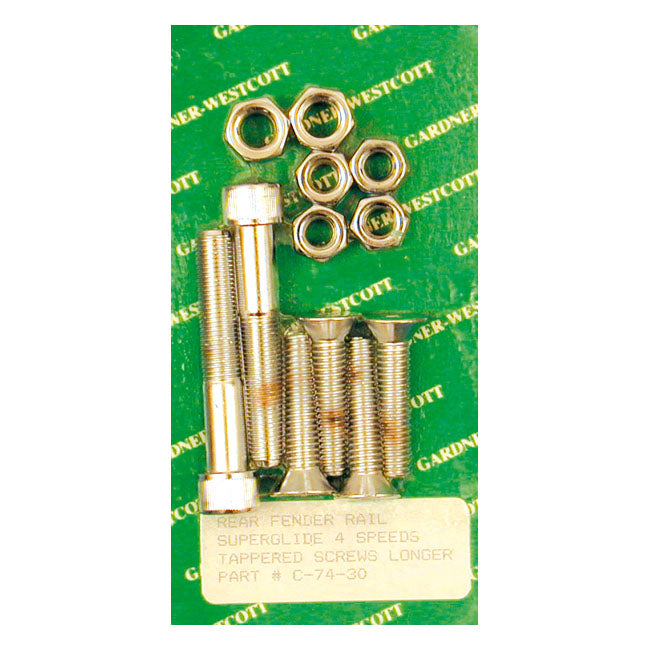 Gardner-Westcott Fender Strut Mount Kit. Chrome Allen Head – 1971–1985 FX