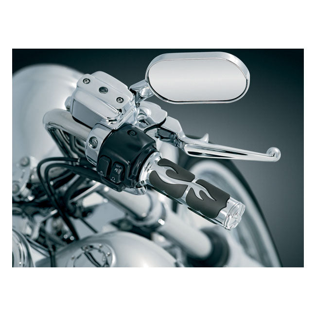 Kuryakyn ISO Flame H/B Grips – 2008–2025 H-D with E-throttle
