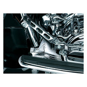 Kuryakyn Touring Lower Front Frame Cover. Chrome – 1991–2016 FLT/Touring; 2009–2013 Trikes