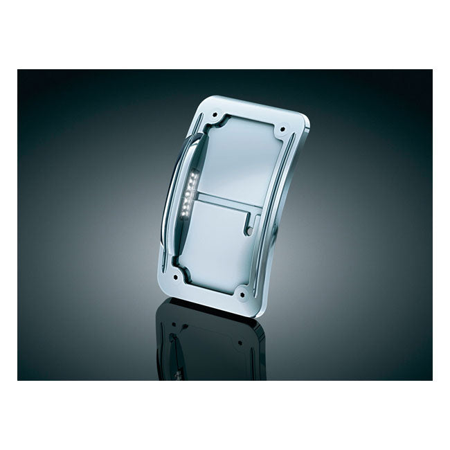 Kuryakyn Curved Licence Plate Holder, Vertical