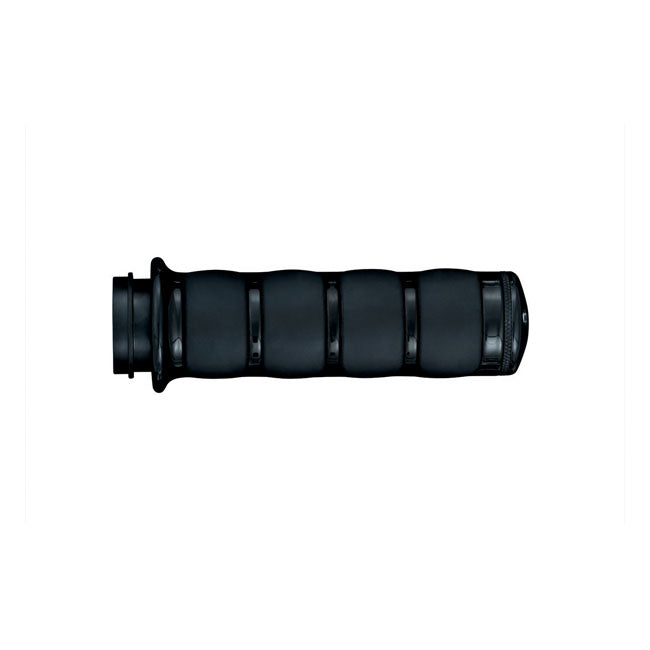 Kuryakyn Black ISO Grips – 1981–2022 H-D with Dual Throttle Cables