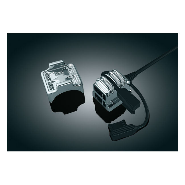 Kuryakyn Handlebar USB Charger / Power Point. Chrome