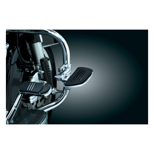 Kuryakyn Premium Mini Floorboard Set. Chrome – All Traditional H-D Male Mount