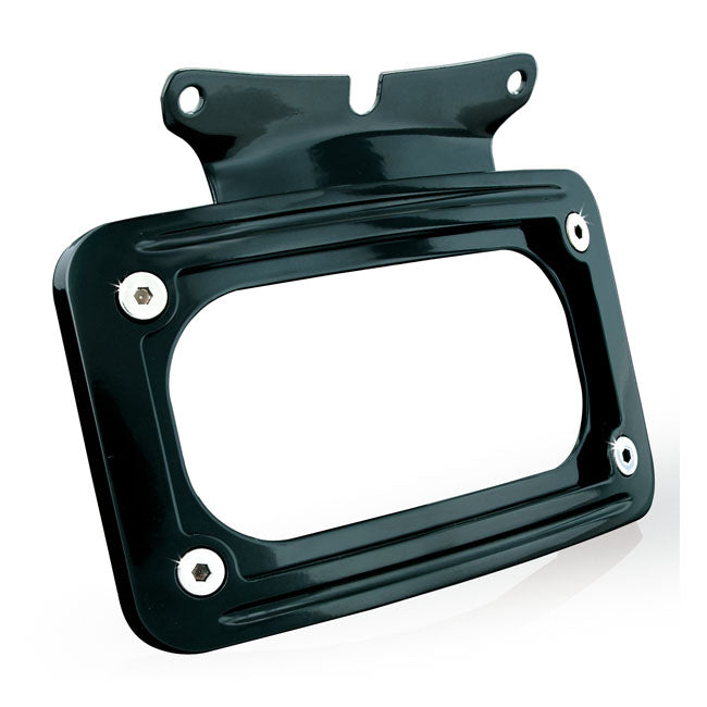Kuryakyn Curved Licence Plate Mount. Black – 2006–2009 FLHX/I; 2009 FLTR; 2009 FLHT…