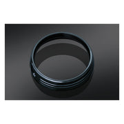 Kuryakyn 7" Headlamp Trim Ring. Gloss Black – 2014–2025 FLT/Touring; Trikes with 7"…