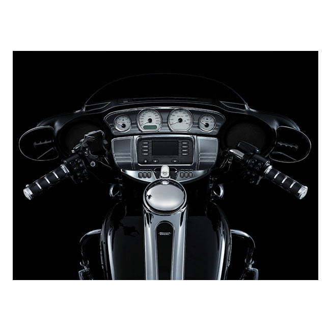 Kuryakyn Tri-Line Gauge Trim. Chrome – 2014–2025 FLHT Electra Glide; 2014–2023…