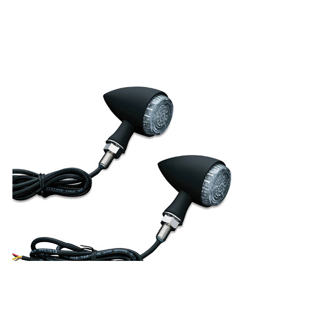 Kuryakyn Torpedo LED Turn Signals. Black – Universal