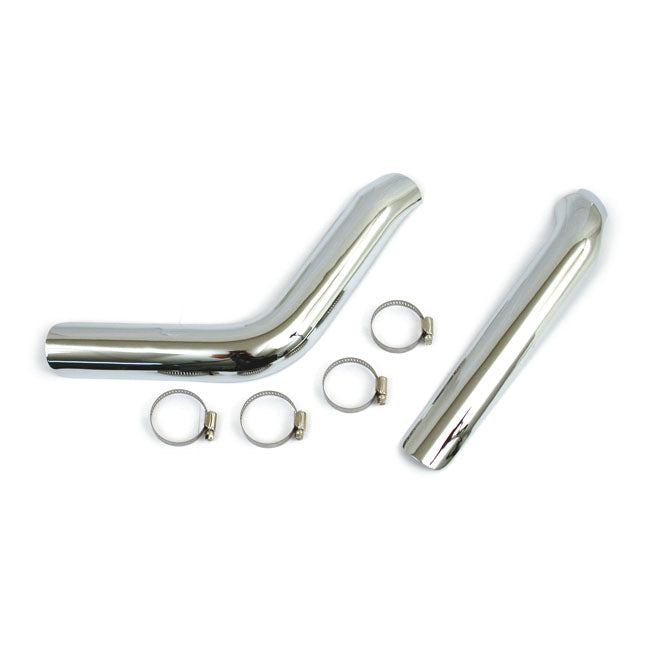 MCS Big Twin Plain Heat Shield Set Chrome – 1984–2009 Softail; 1984–1994 FXR…