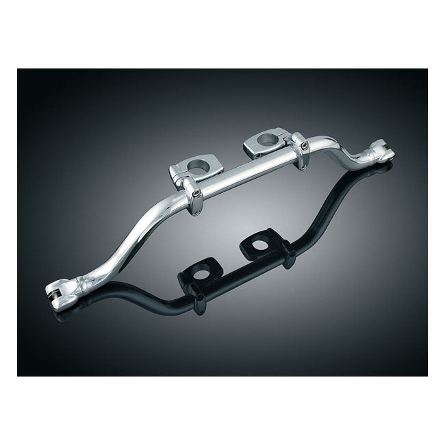 Kuryakyn Adjustable Mustache Bar. Chrome – Many Bikes with Dual 1-1/4" (32 mm) Down…