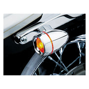 Kuryakyn Deep Dish Bezels With Amber Lenses In Chrome