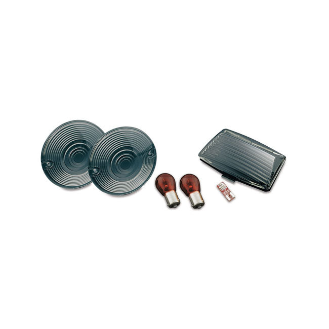 Kuryakyn Turn Signal & Fender Tip Lens Kit – 1986–2017 FL Softail; 1986–2013 FLHT…